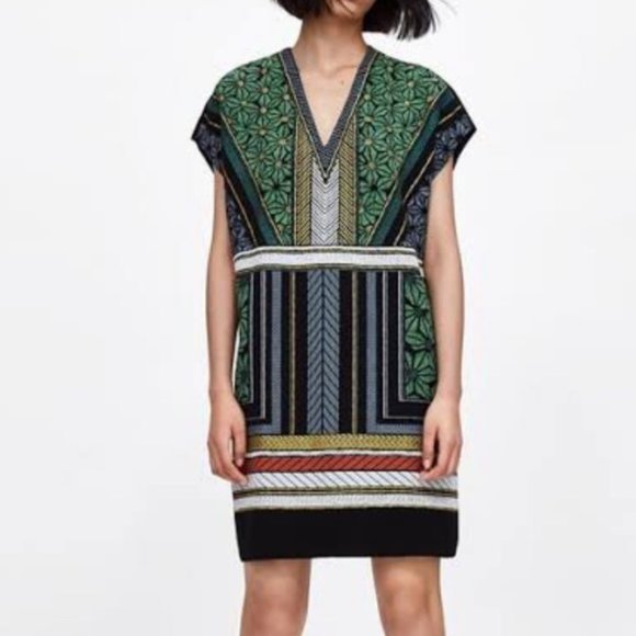 Zara Dresses & Skirts - Zara floral aztec dress